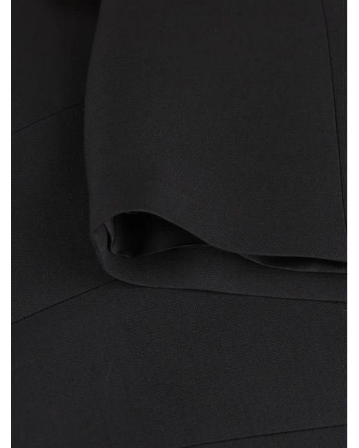Valentino Garavani Black Crystal-Embroidered Bow Mini Dress