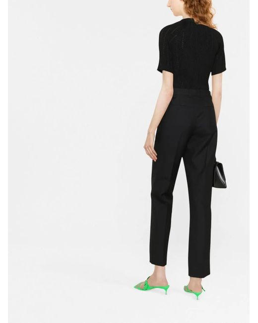 Top con detalle de botones Balmain de color Black