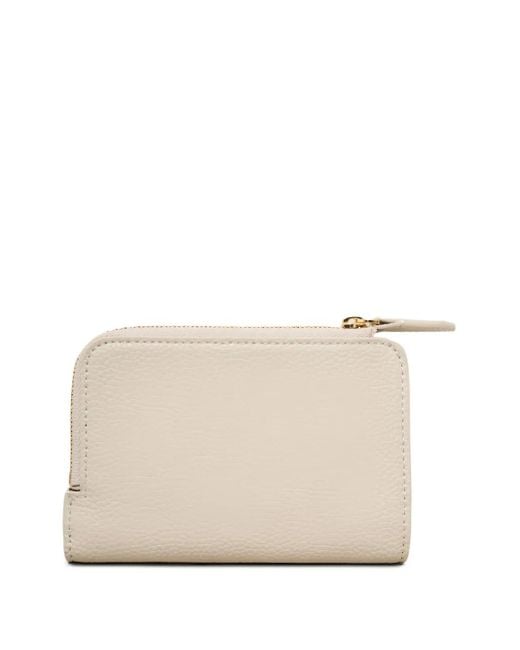 Emporio Armani Natural Zip-Around Leather Wallet