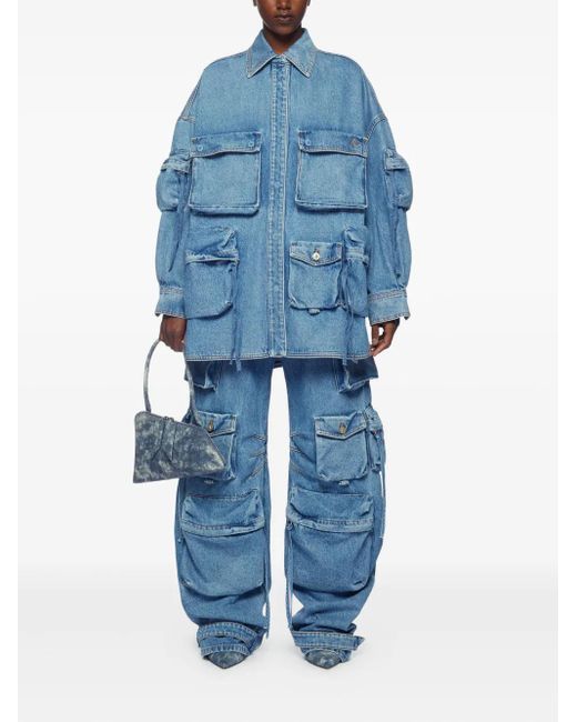 The Attico Blue Fern Jeans