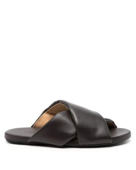 Marsèll Brown Spanciata Leather Sandals for men