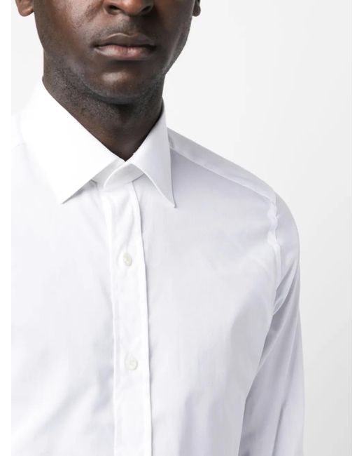 Tom Ford White Plain Cotton Shirt for men