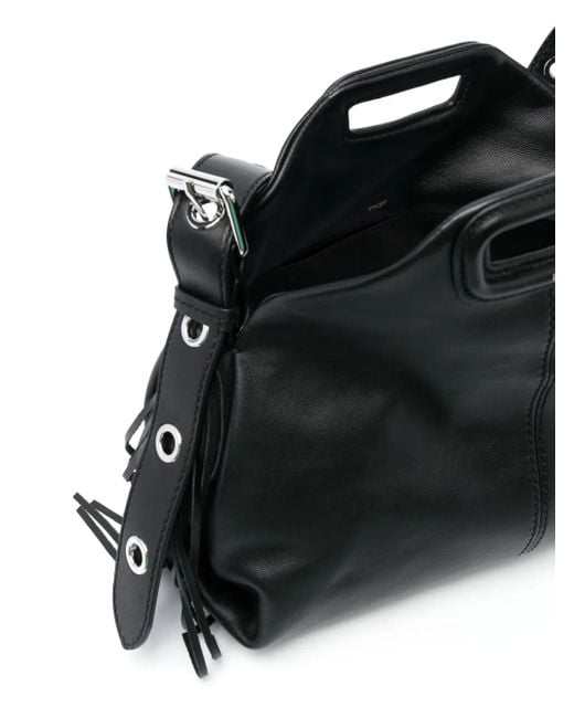 Maje Miss M Tas Van Glad Leer in het Black