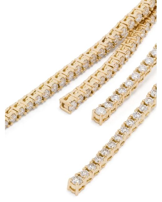 Mizuki White 18Kt Akoya Pearl And Diamond Drop Earrings
