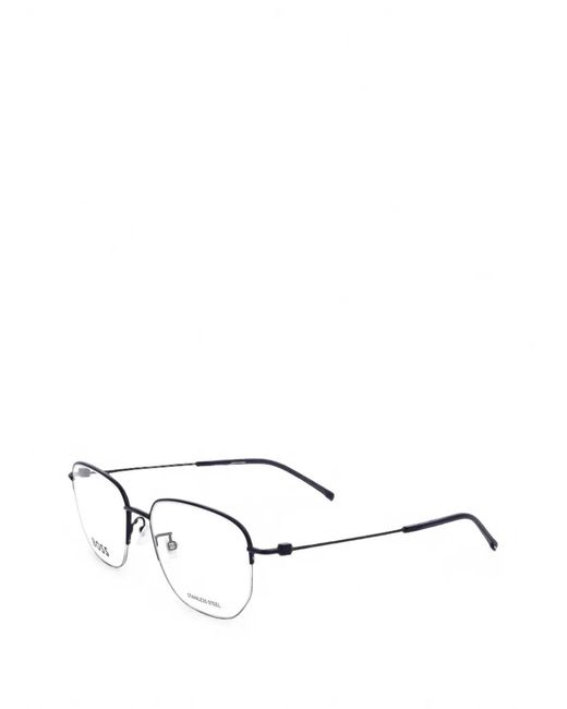 Boss White Geometric-Frame Glasses for men