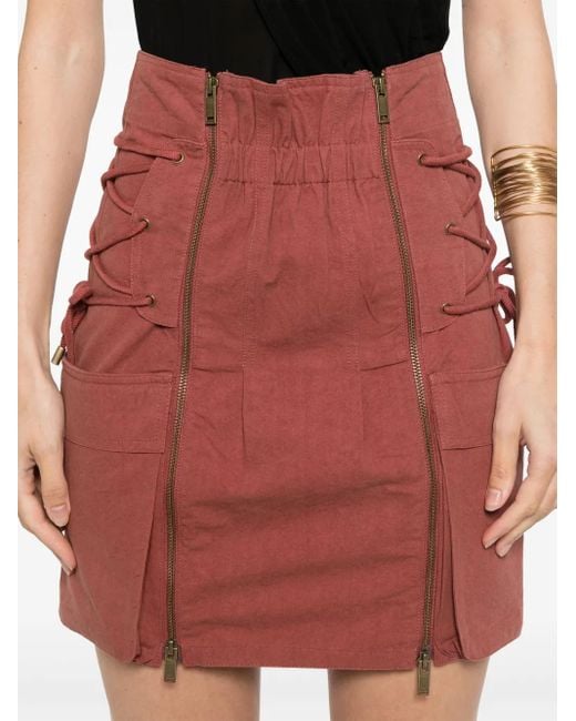 Isabel Marant Red Iteli Mini Skirt