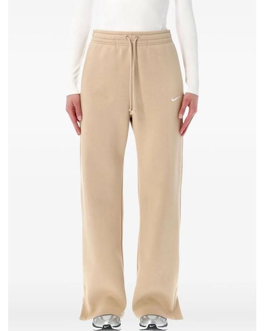 Nike Natural Drawstring-Fastening Track Pants
