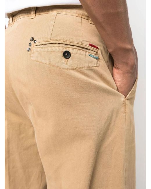 Incotex Natural High-Waist Wide Leg Trousers for men