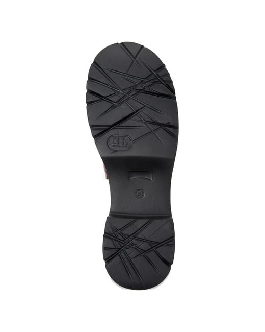 Camper Black Milah Twins Leather Loafers
