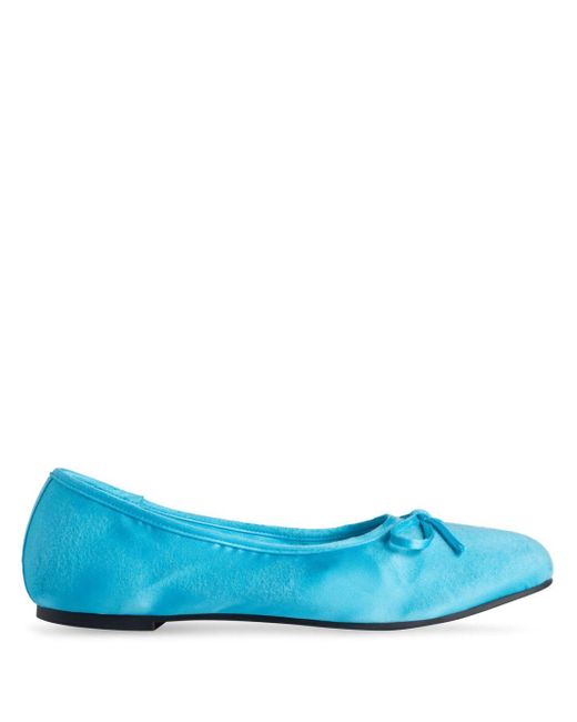 Balenciaga Blue Leopold Ballerina Shoes for men