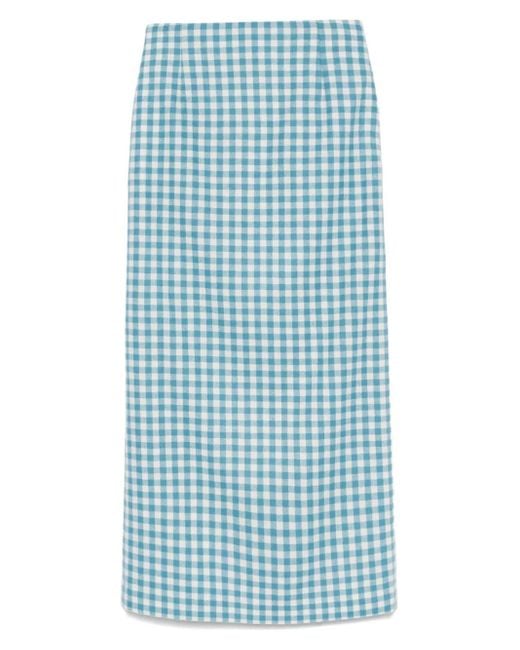 Auralee Airy Maxi-Rok in het Blue