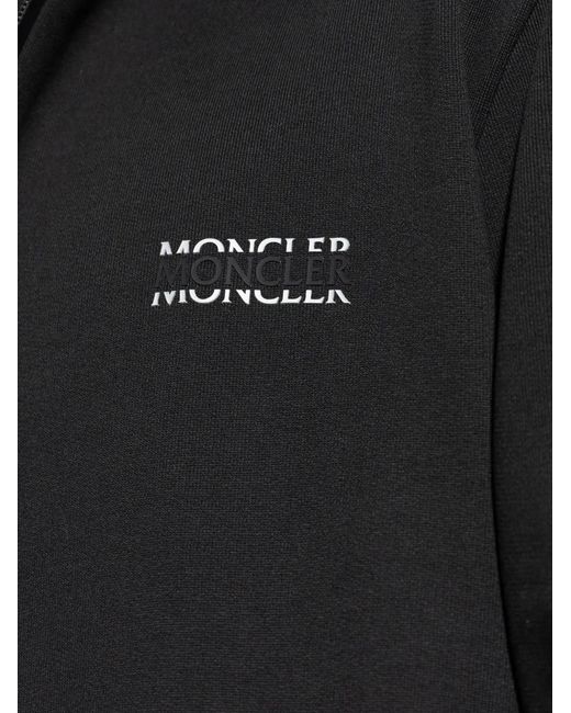 Moncler Black Zip-Up Hoodie for men