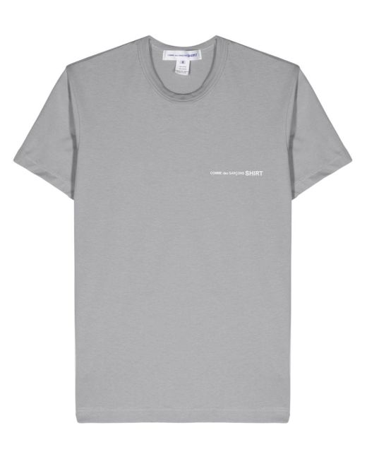 Comme des Garçons Gray Logo-print Cotton T-shirt for men