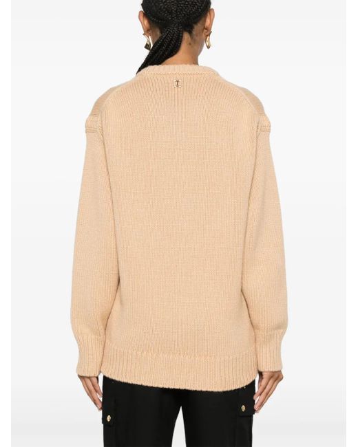 Chloé Natural Crew-Neck Sweater