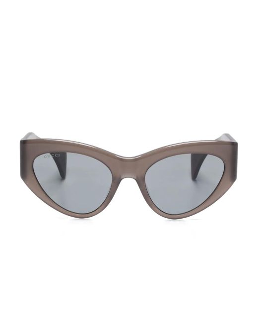 Gucci Gray Cat-Eye Sunglasses