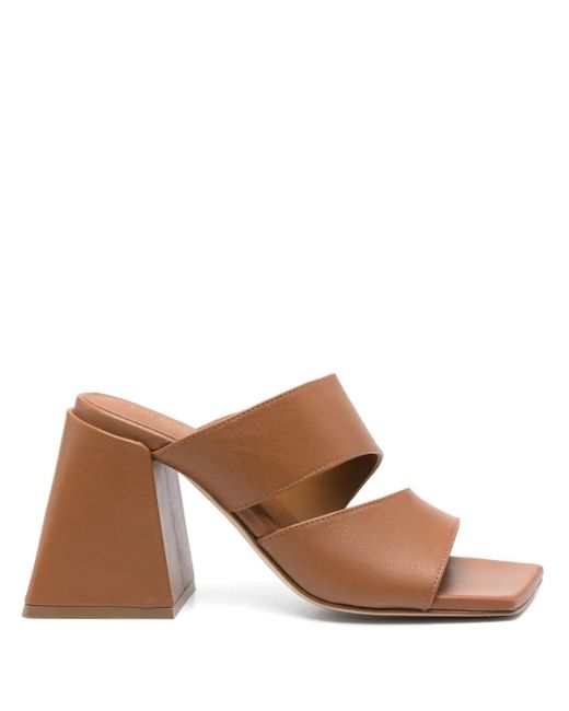 Vic Matié レザーサンダル Brown