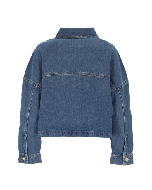 Marella Blue Flap-Pocket Denim Jacket
