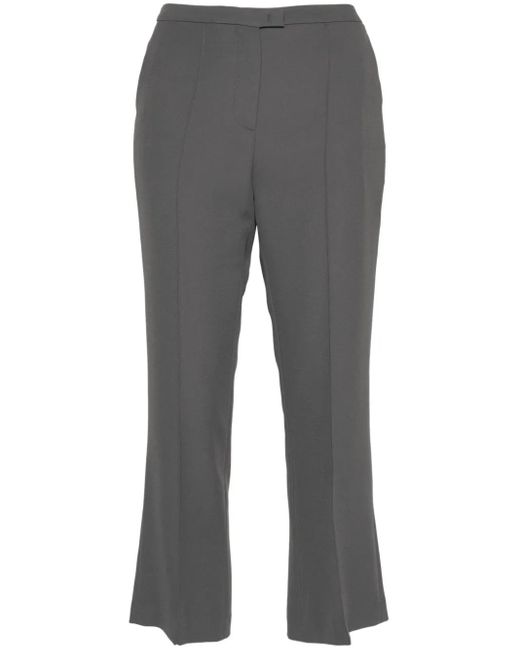 Blanca Vita Gray Ausgestellte Pleomele Cropped-Hose