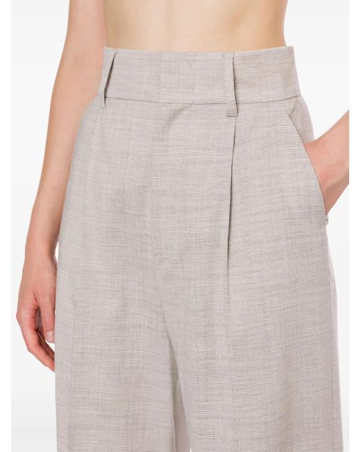 Philosophy Di Lorenzo Serafini White High-Waist Trousers