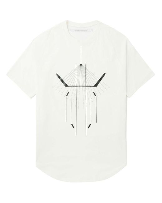 T-shirt con stampa grafica di Julius in White da Uomo