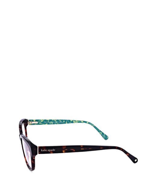 Kate Spade White Zelda Tortoiseshell-Effect Glasses