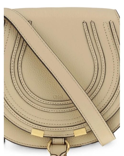 Chloé Natural Marcie Saddle Shoulder Bag