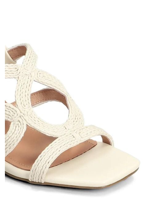 Bibi Lou White Meli Open-Toe Sandals