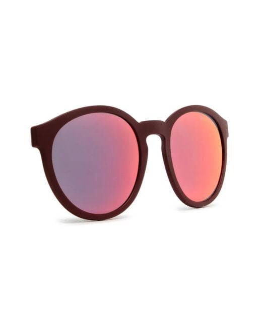 Emporio Armani Blue Round-Frame Sunglasses