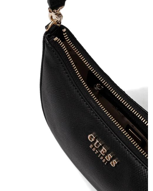 Guess Black Logo-Plaque Cross Body Bag