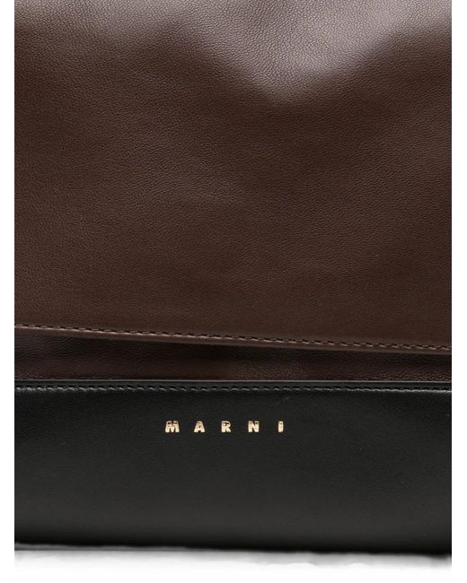 Marni Black Colour-Block Shoulder Bag