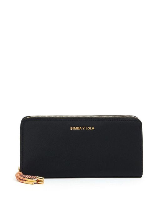 Bimba Y Lola Black Logo-Lettering Wallet