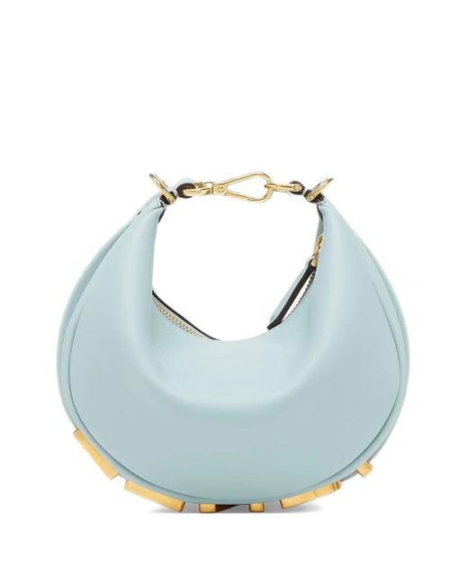 Mini Sac À Main Graphy En Cuir Fendi en coloris Blue