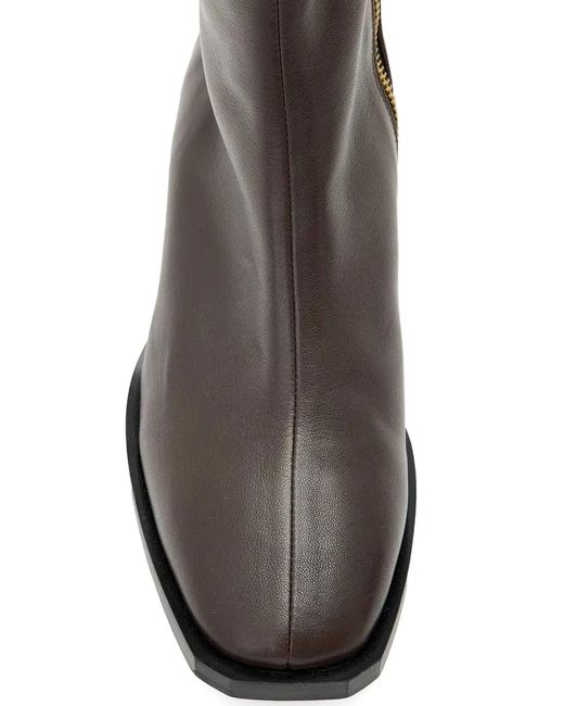 AllSaints Brown 48Mm Avril Leather Ankle Boots