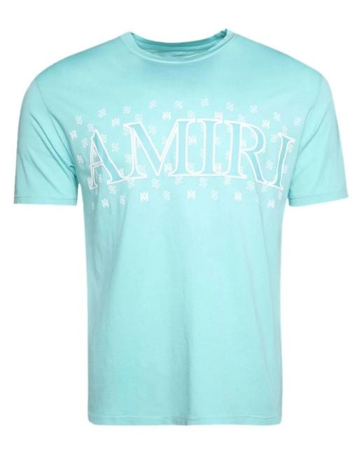 Amiri Blue M.A. Paisley-Print T-Shirt for men