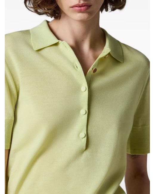 Paul Smith Yellow Merino Wool-Blend Lime Polo Shirt