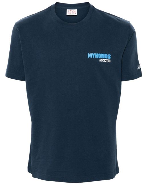 メンズ Mc2 Saint Barth Mykonos Add 61 Tシャツ Blue
