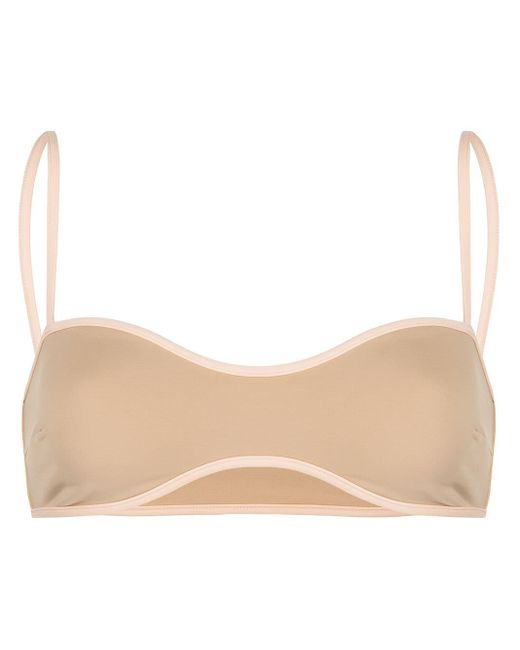Sir. The Label Synthetic Claude Bandeau Top in 45 (Natural) | Lyst