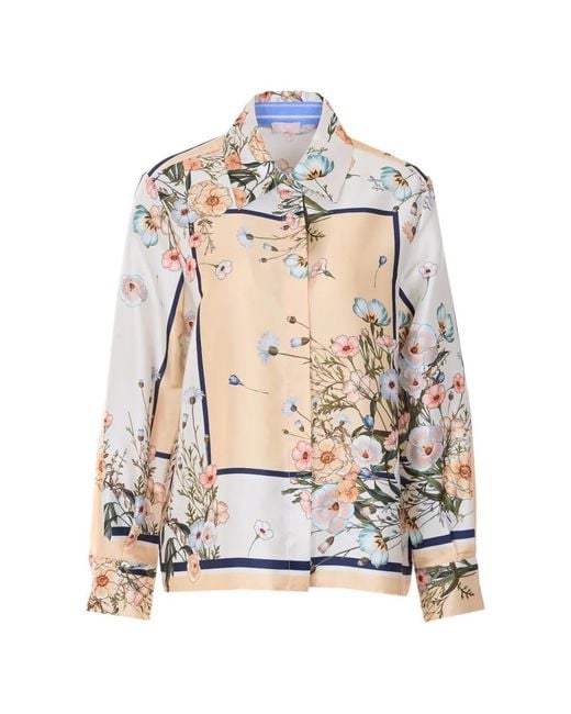 Liu Jo White Printed Twill Shirt