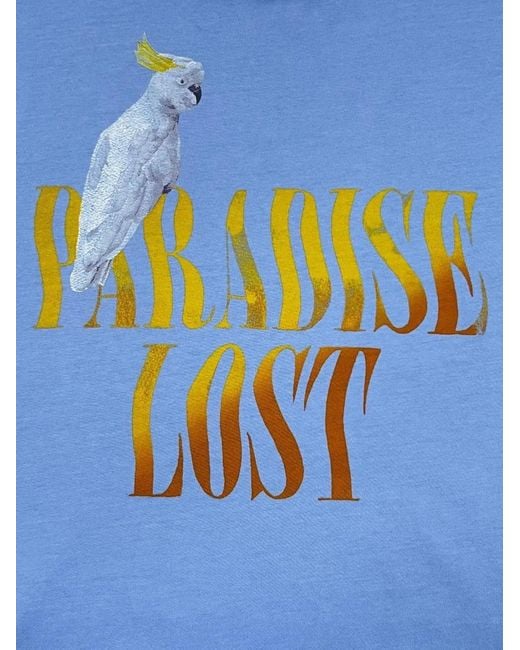 Alchemist Blue Graphic-Print T-Shirt for men