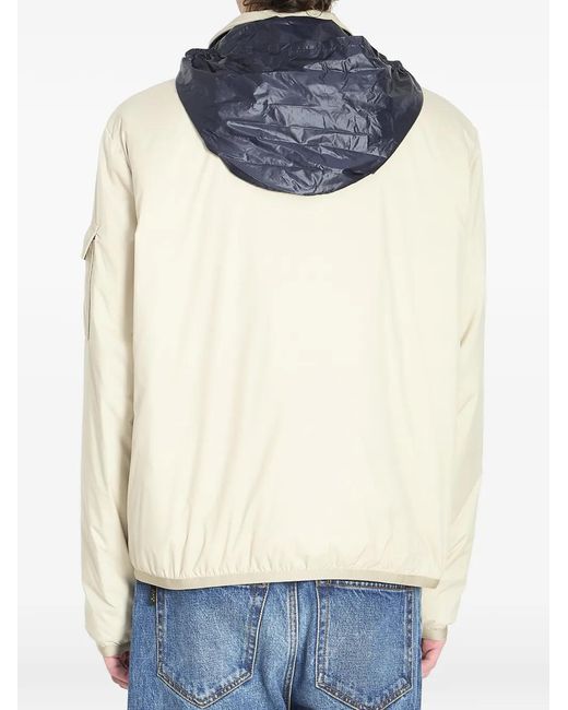Moncler Gefütterte Jacke Mit Logo-Patch in White für Herren