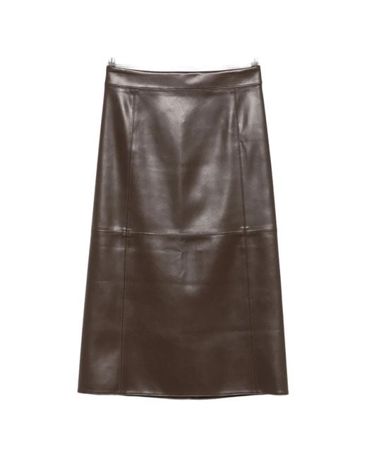 Max Mara Brown Flared Skirt