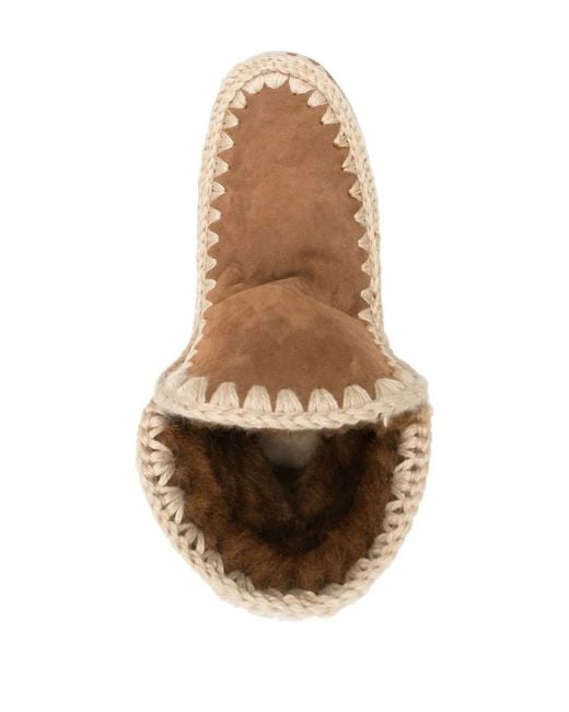 Mou Brown Stiefel Mit Logo-Patch