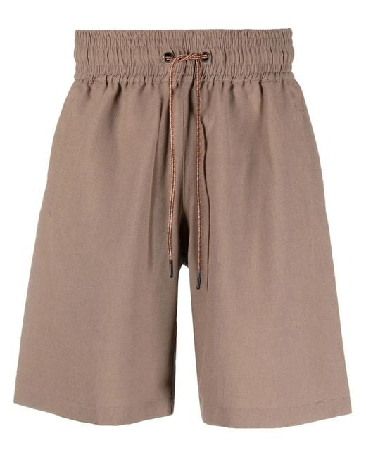 Viktor & Rolf Natural Drawstring-Waist Detail Shorts for men
