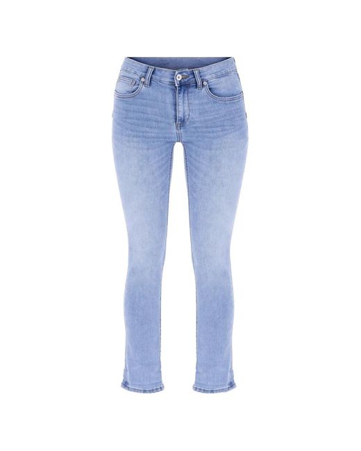 Liu Jo Blue Mid-Rise Skinny Jeans