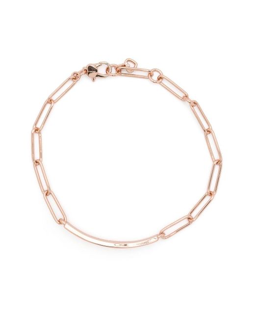 Kate Spade Pink Text-Engraved Id Bracelet