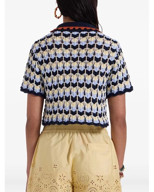LaDoubleJ Blue Perry Polo Top