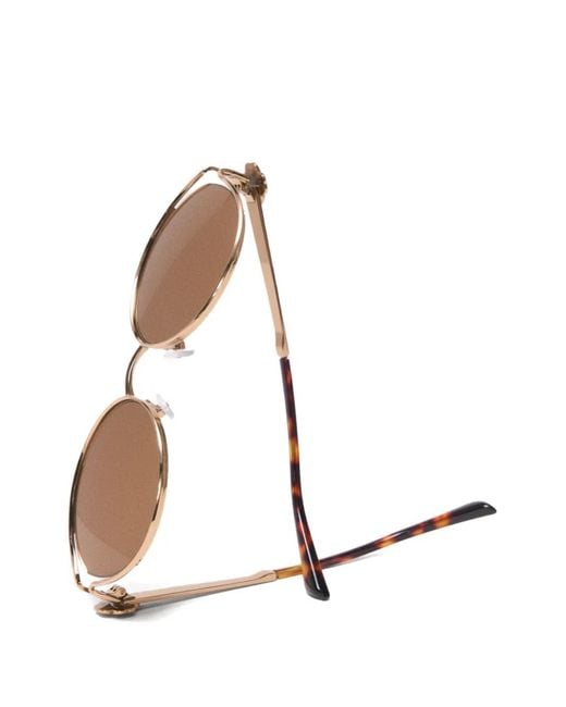 Maje Pink Flower Round-Frame Sunglasses