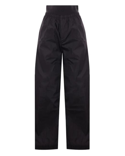 ALAINPAUL Blue Elastic-Waistband Nylon Trousers