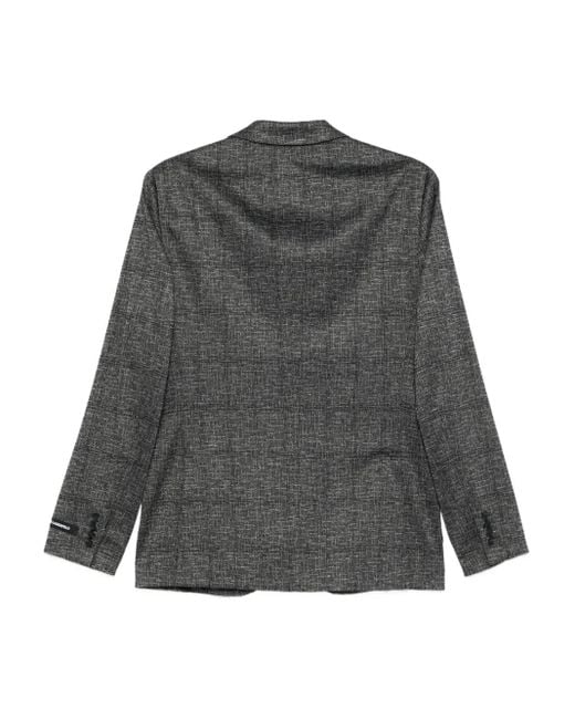 Karl Lagerfeld Gray Textured Two-Button Jacket for men