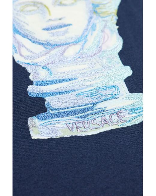 Versace Medusa T-Shirt in Blue für Herren